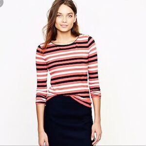 J.Crew painter boatneck button tee S